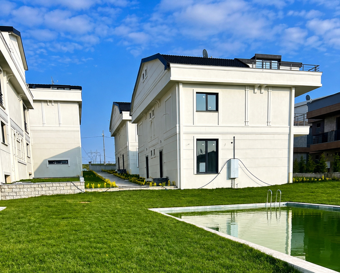 Konut projemizden villa ve havuz